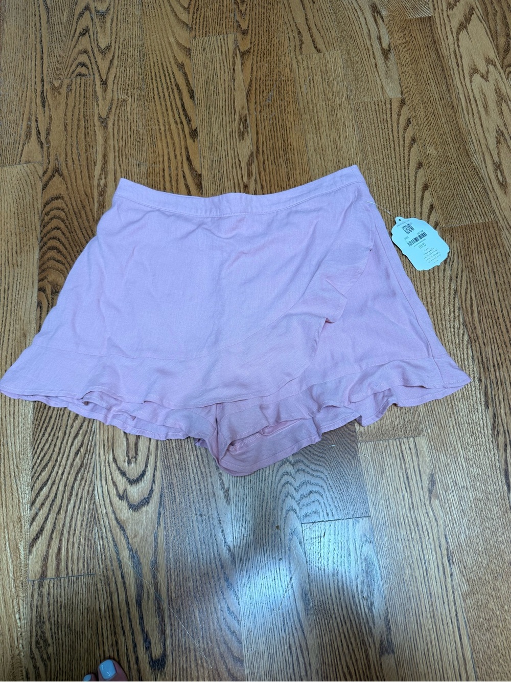 Altar'd State Light Pink Ruffle Skater Skirt